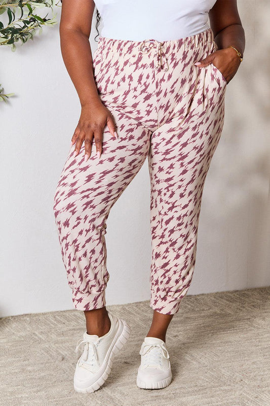 Heimish Full Size Printed Drawstring Pants Carauana Store