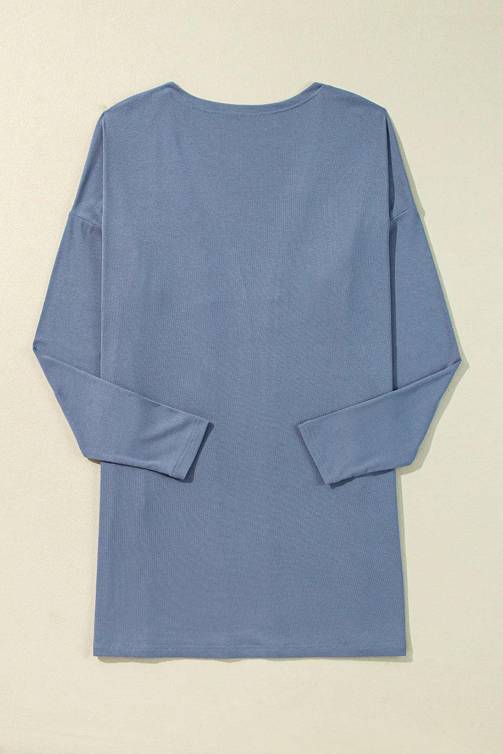Slit Open Front Long Sleeve Cover Up Carauana Store