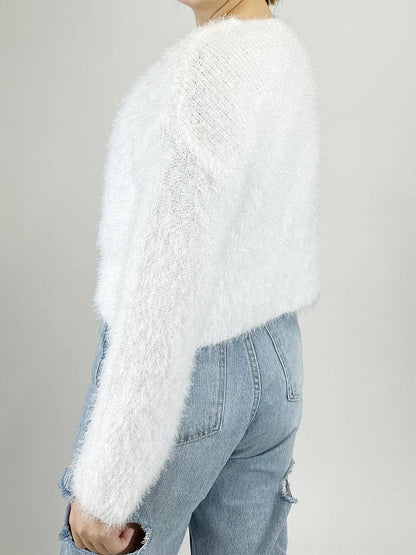 Tied Open Front Dropped Shoulder Cardigan Carauana Store