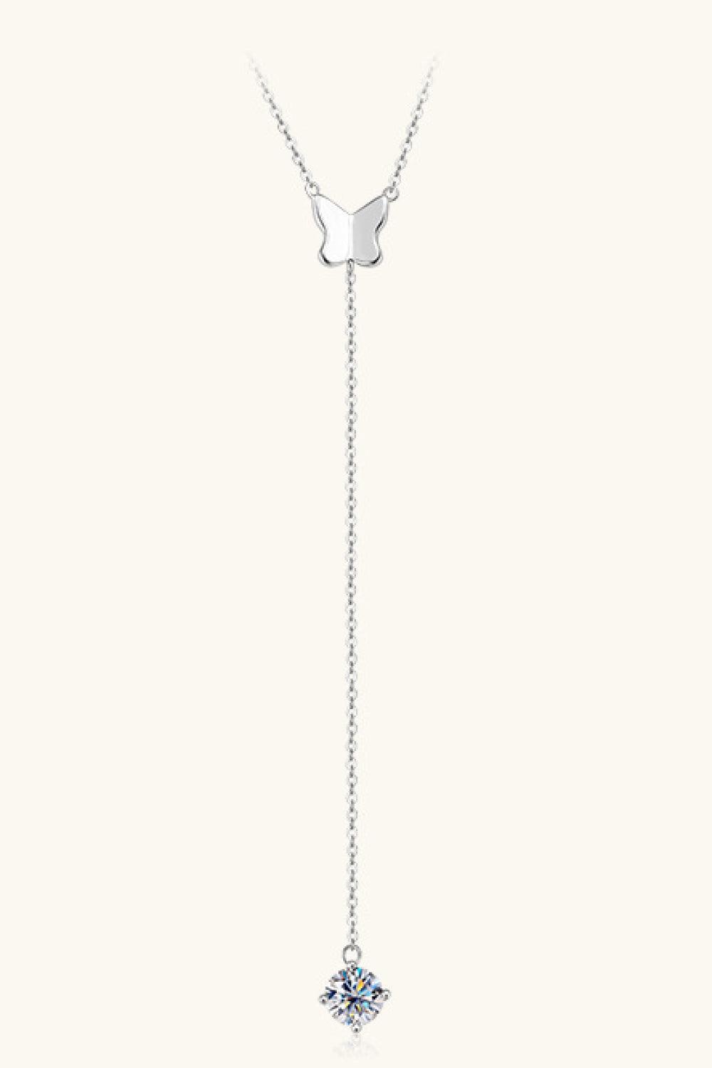 1 Carat Moissanite 925 Sterling Silver Necklace Carauana Store