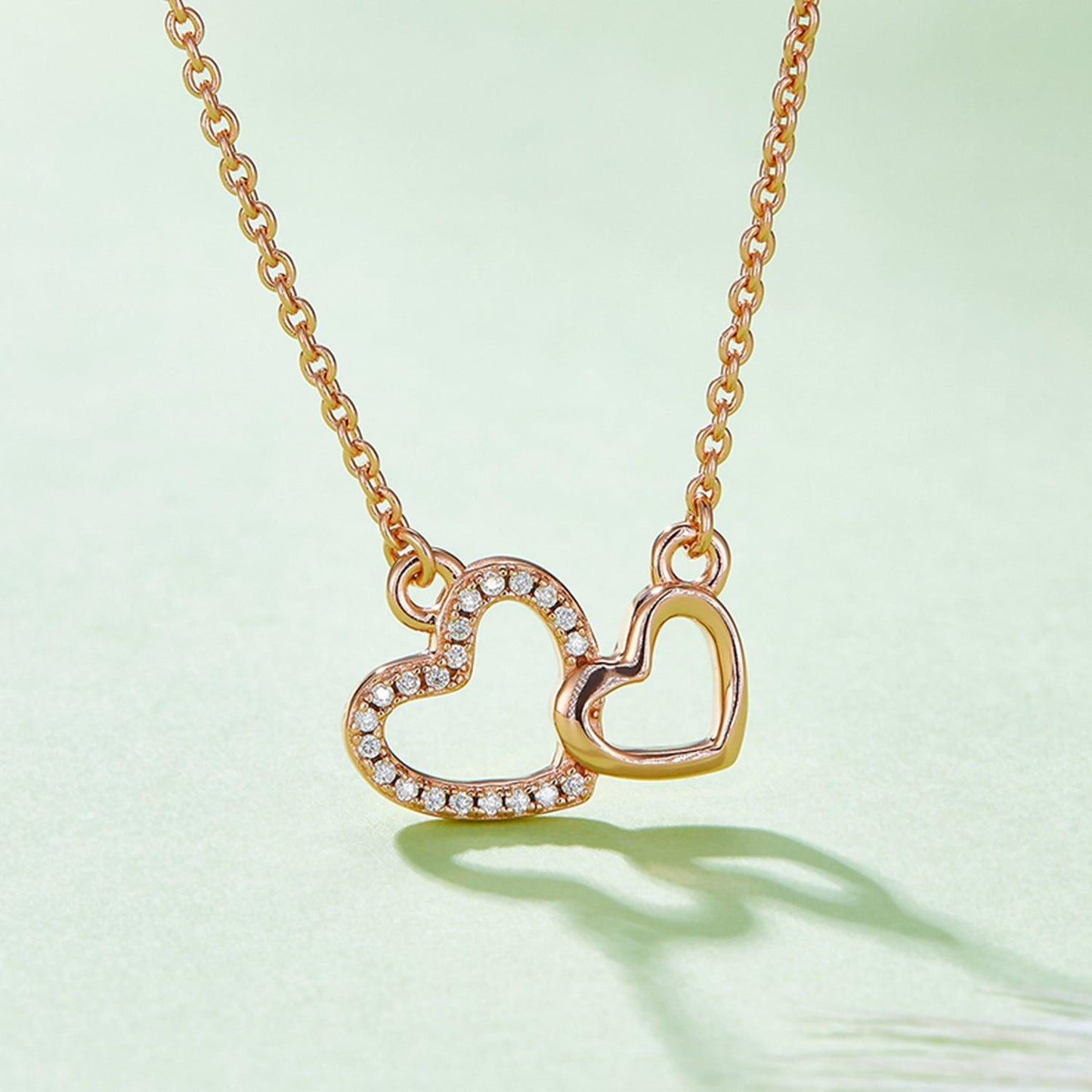 Moissanite 925 Sterling Silver Heart Necklace Carauana Store