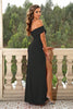 Off-Shoulder Split Maxi Dress
