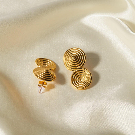 18K Gold-Plated Stainless Steel Earrings Carauana Store