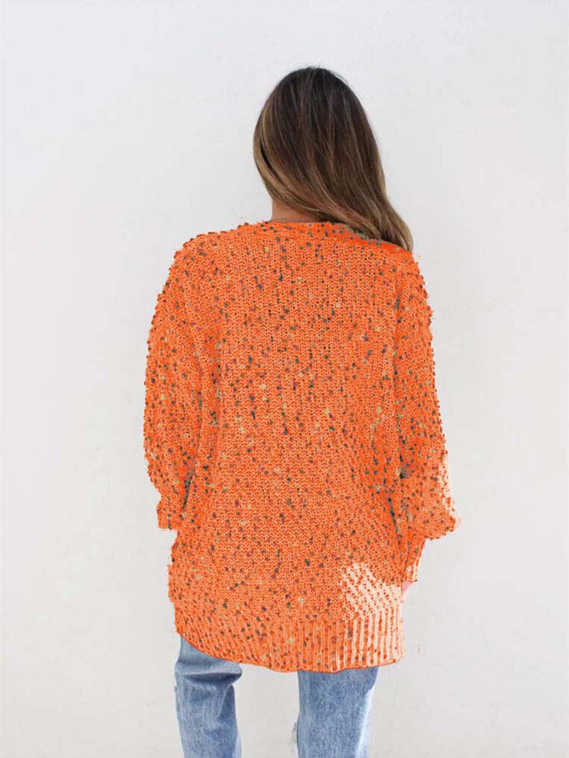Multicolored Open Front Cardigan Carauana Store