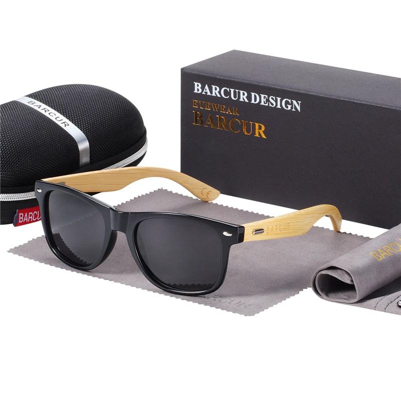 BARCUR Polarized Glasses Bamboo Wood