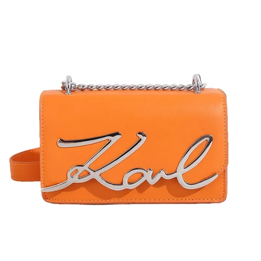 Orange CaRaUaNa Karl Clutch Bag