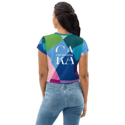 Carauana All-Over Print Crop Tee