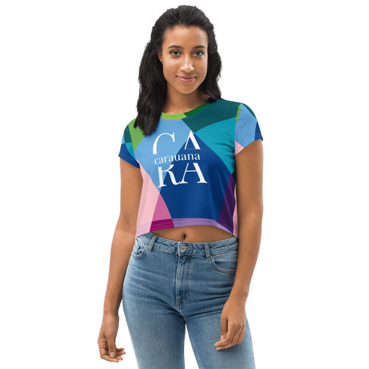 Carauana Crop Tee Blue CaRaUaNa Fashion