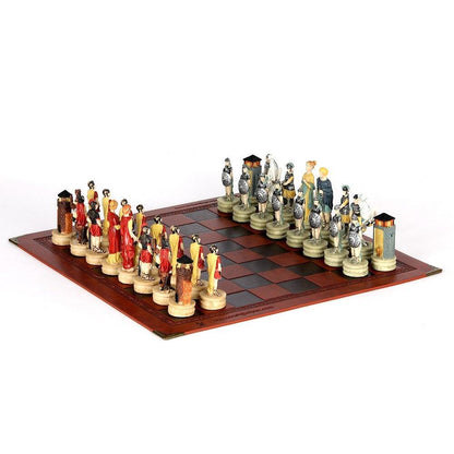 Chess Desktop Intelligence Game Movie Theme Toy Luxury Knight Hand-painted