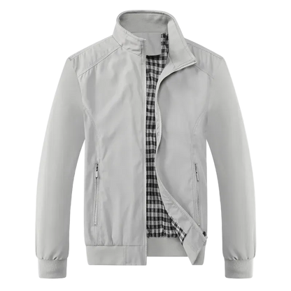 DEE MOONLY Casual Hooded Bomber Jacket for Men L–6XL FRONT WHITE