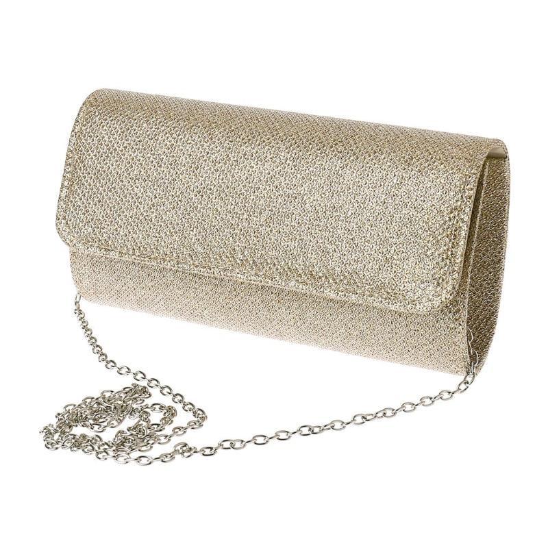 Ladies Handbag Wedding Luxury Chain Crossbody Bags Gold Silver Evening Party Clutch and Purse Female