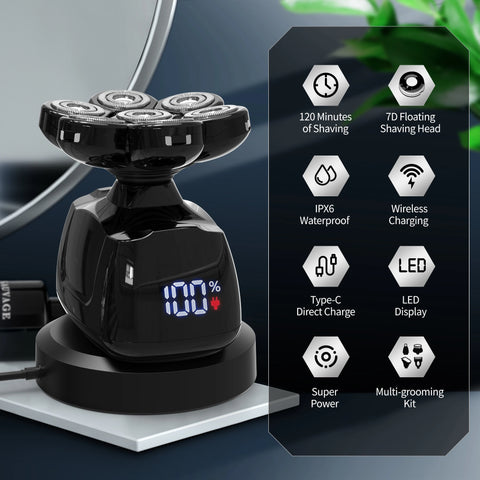 Sejoy Head Shaver – 7D Waterproof Grooming Kit