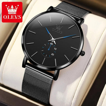 OLEVS Men's Minimalist Ultra-thin Original Quartz Watch