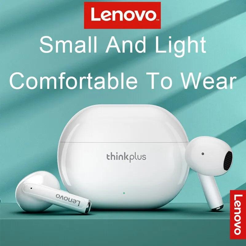 Premium Wireless Bluetooth Headset by Lenovo: In-Ear, Noise-Canceling