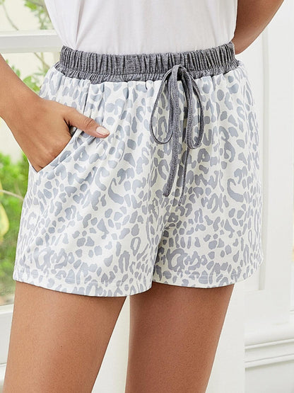 Printed Elastic Waist Shorts Carauana Store