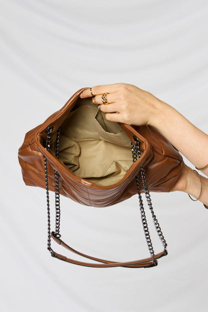 SHOMICO PU Leather Chain Handbag Carauana Store