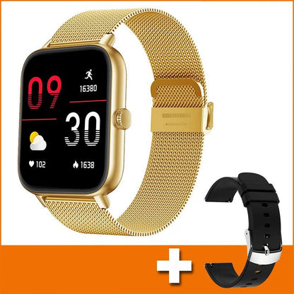 Trosmart Fusion: Where Fashion Meets Functionality in a Timeless Symphony|Smartwatch Golden For Android IOS Unisex