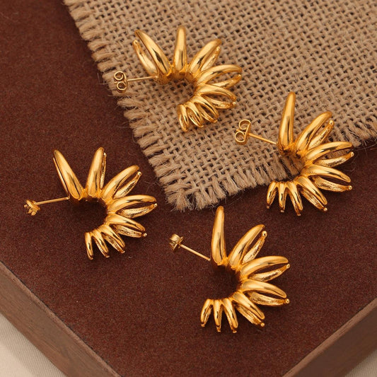 Titanium Steel Irregular Shape Earrings Carauana Store