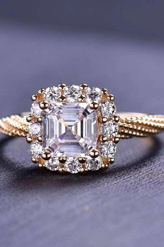 1 Carat Moissanite Twisted Ring Carauana Store