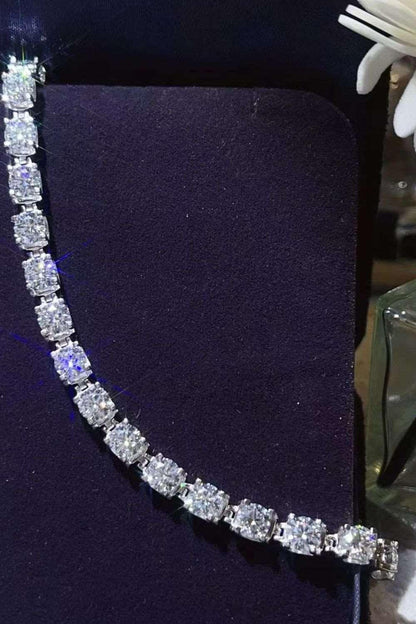 10 Carat Moissanite Platinum-Plated Bracelet Carauana Store