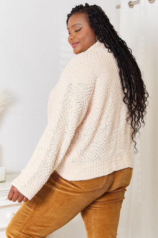 Double Take Open Front Long Sleeve Cardigan Carauana Store