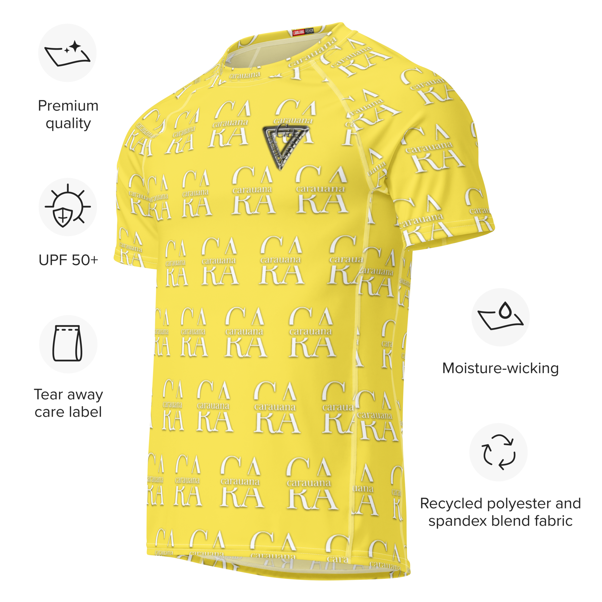 Original CaRaUaNa Rash Guard - YELLOW Carauana Store