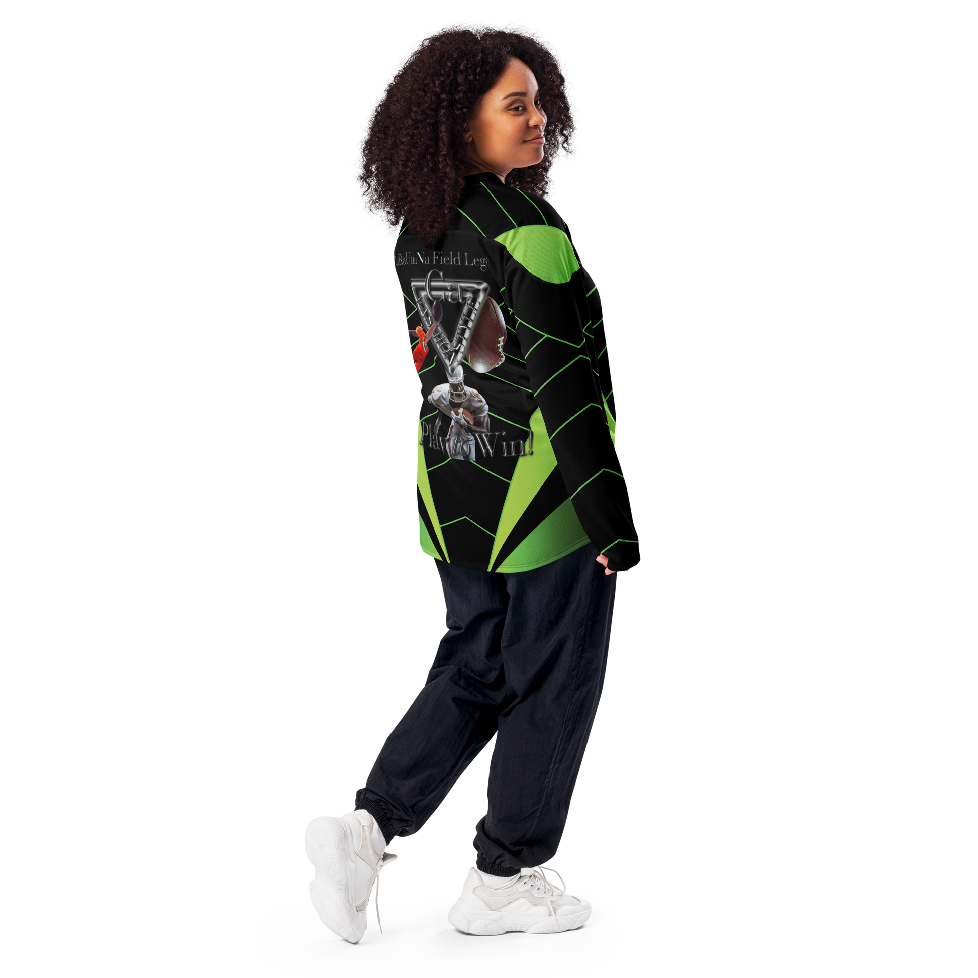 🏈 CaRaUaNa American Football Sweatshirt – Green Edition