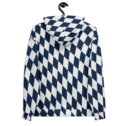 CaRaUaNa Unisex Hoodie Blue white CaRaUaNa Fashion