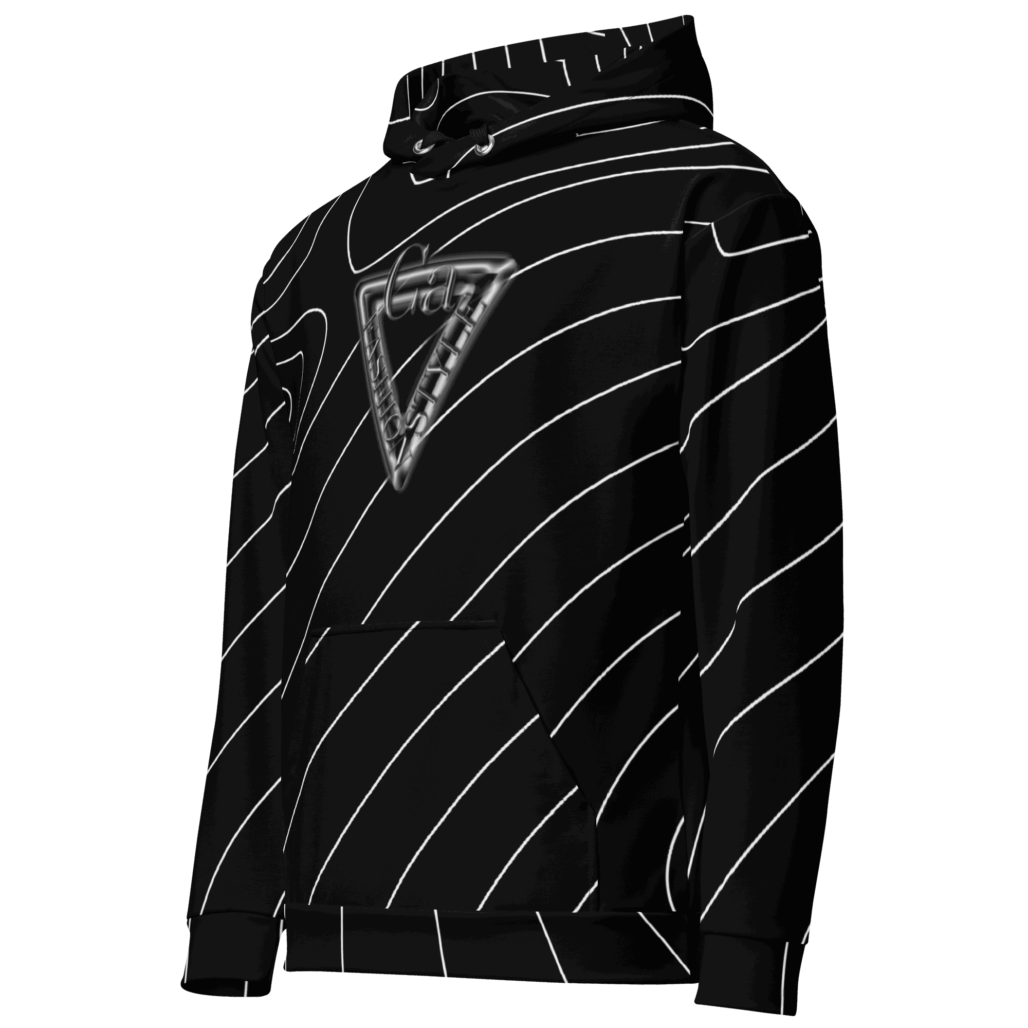 Sweat à capuche unisexe noir de marque CaRaUaNa