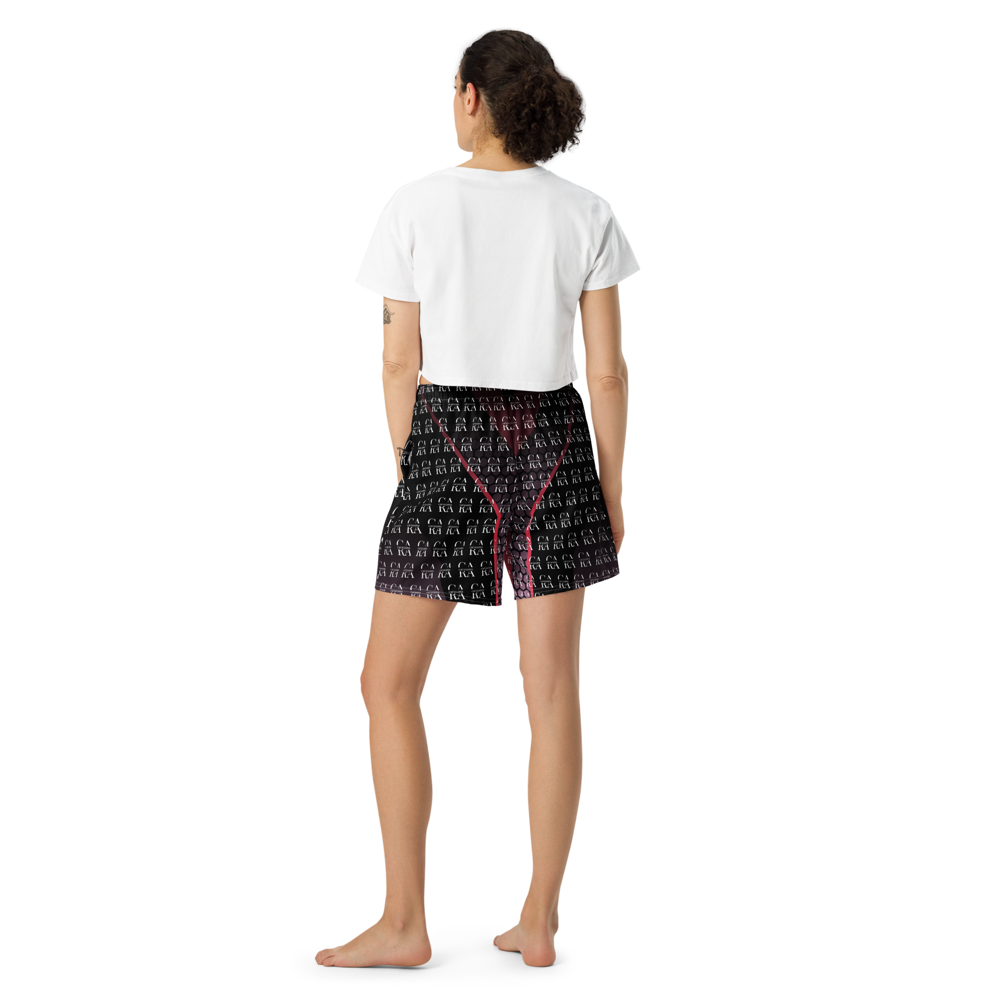 CaRaUaNa Athletic Shorts Unisex black PINK Carauana Store