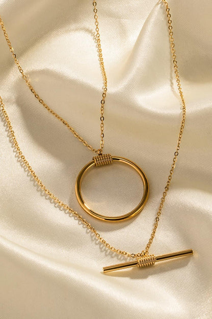 Double-Layered Stainless Steel Necklace Carauana Store