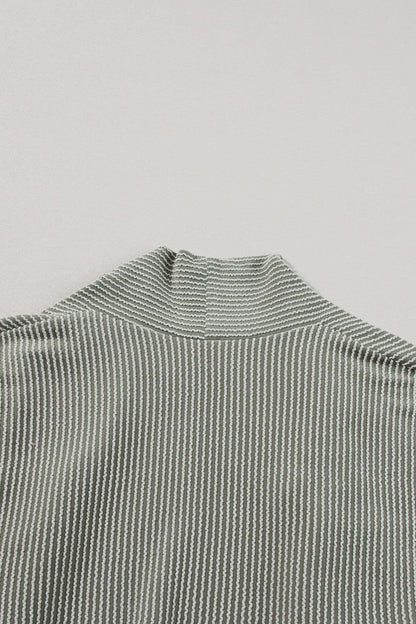 Textured Open Front Long Sleeve Cover Up Carauana Store