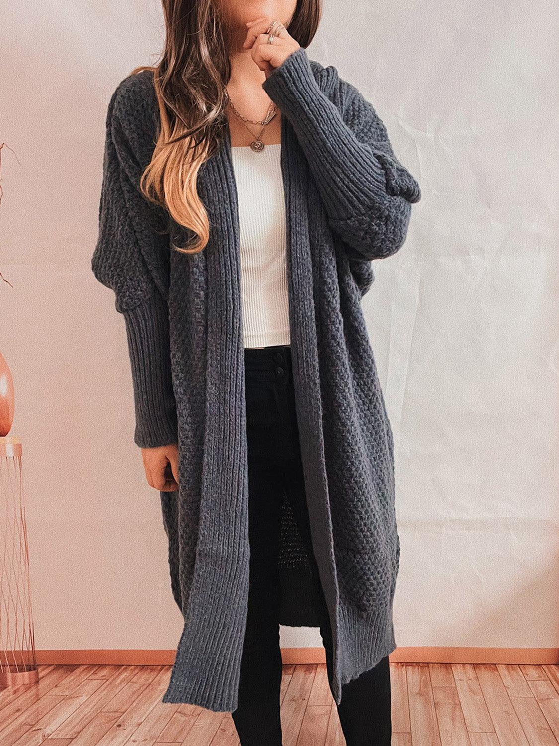 Open Front Longline Cardigan Carauana Store