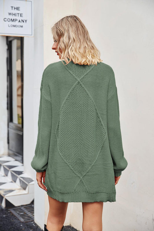 Open Front Cardigan with Pockets Carauana Store
