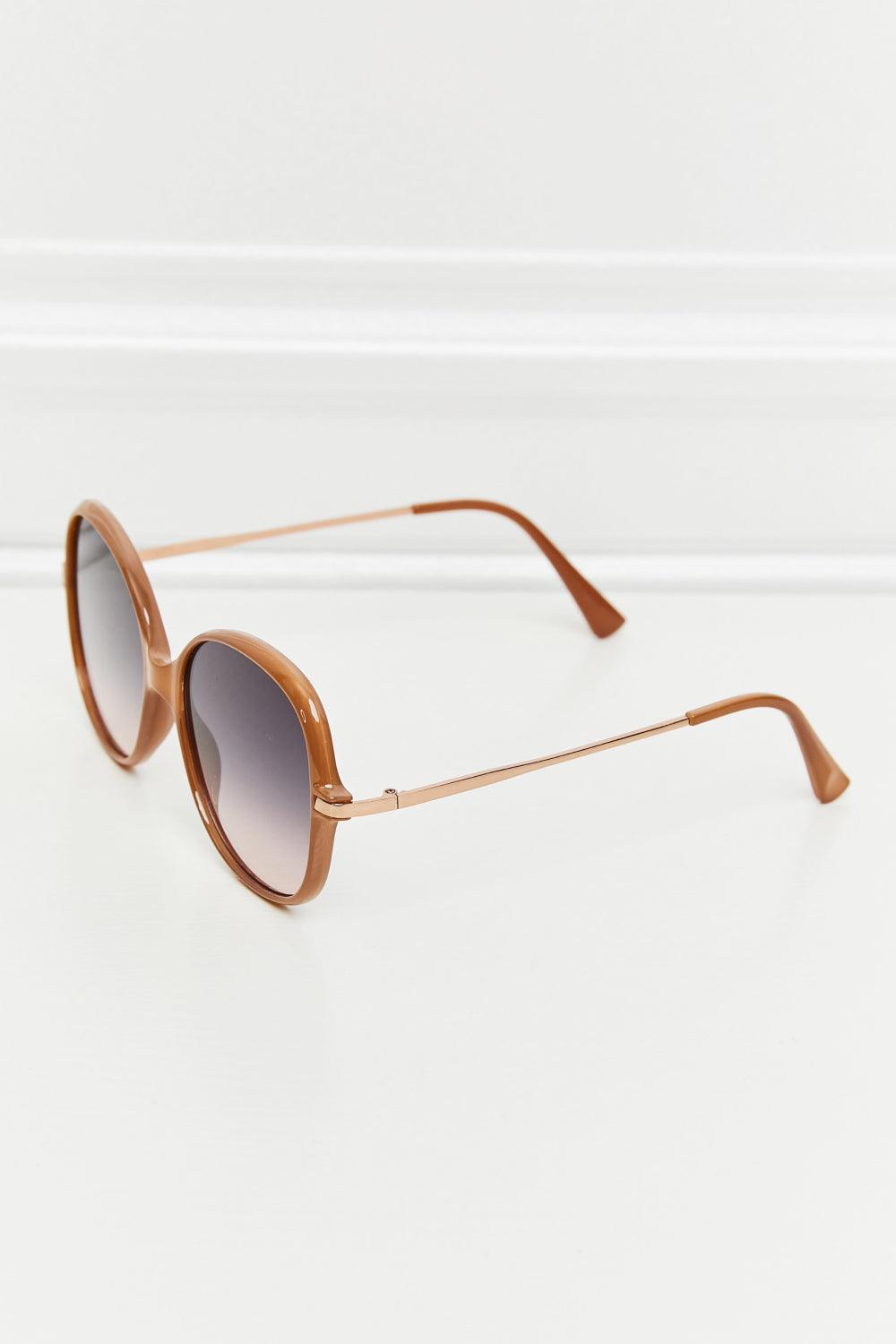Metal-Plastic Hybrid Full Rim Sunglasses Carauana Store