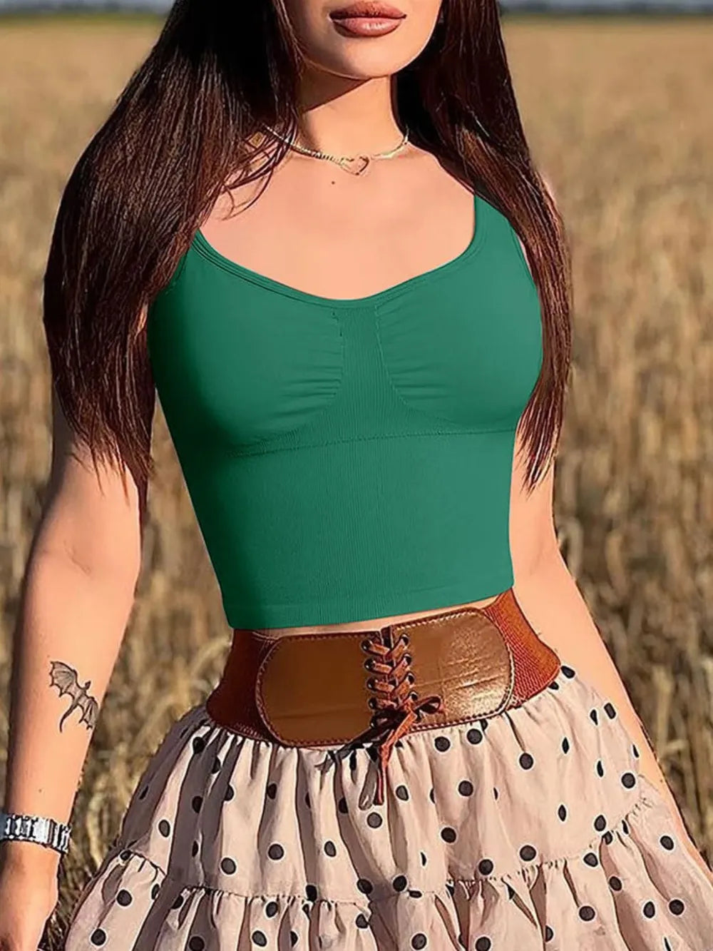 Wide Strap Active Tank Carauana Store