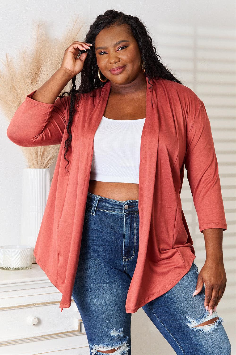 Culture Code Full Size Open Front Cardigan Carauana Store