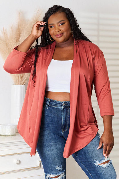 Culture Code Full Size Open Front Cardigan Carauana Store