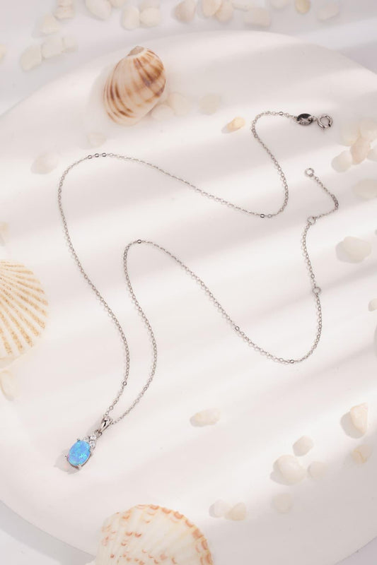 Find Your Center Opal Pendant Necklace Carauana Store