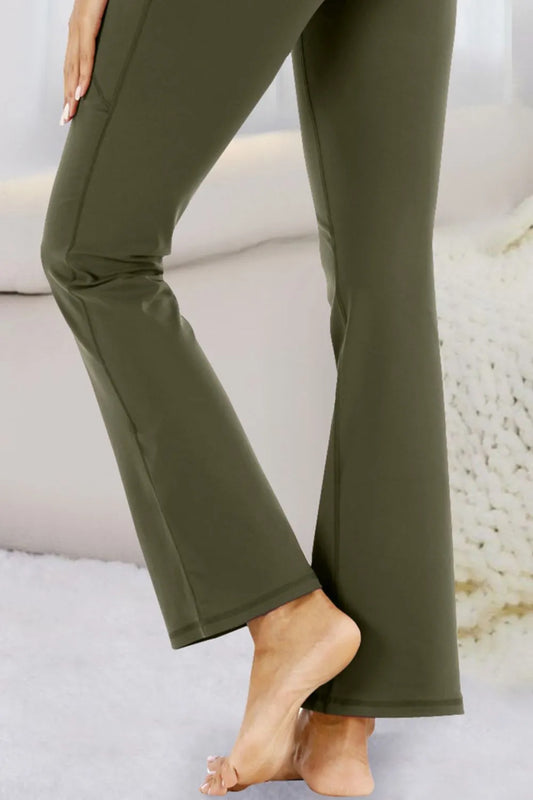 Pocketed High Waist Active Pants Carauana Store