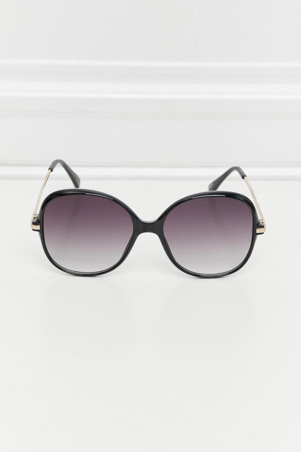 Metal-Plastic Hybrid Full Rim Sunglasses Carauana Store