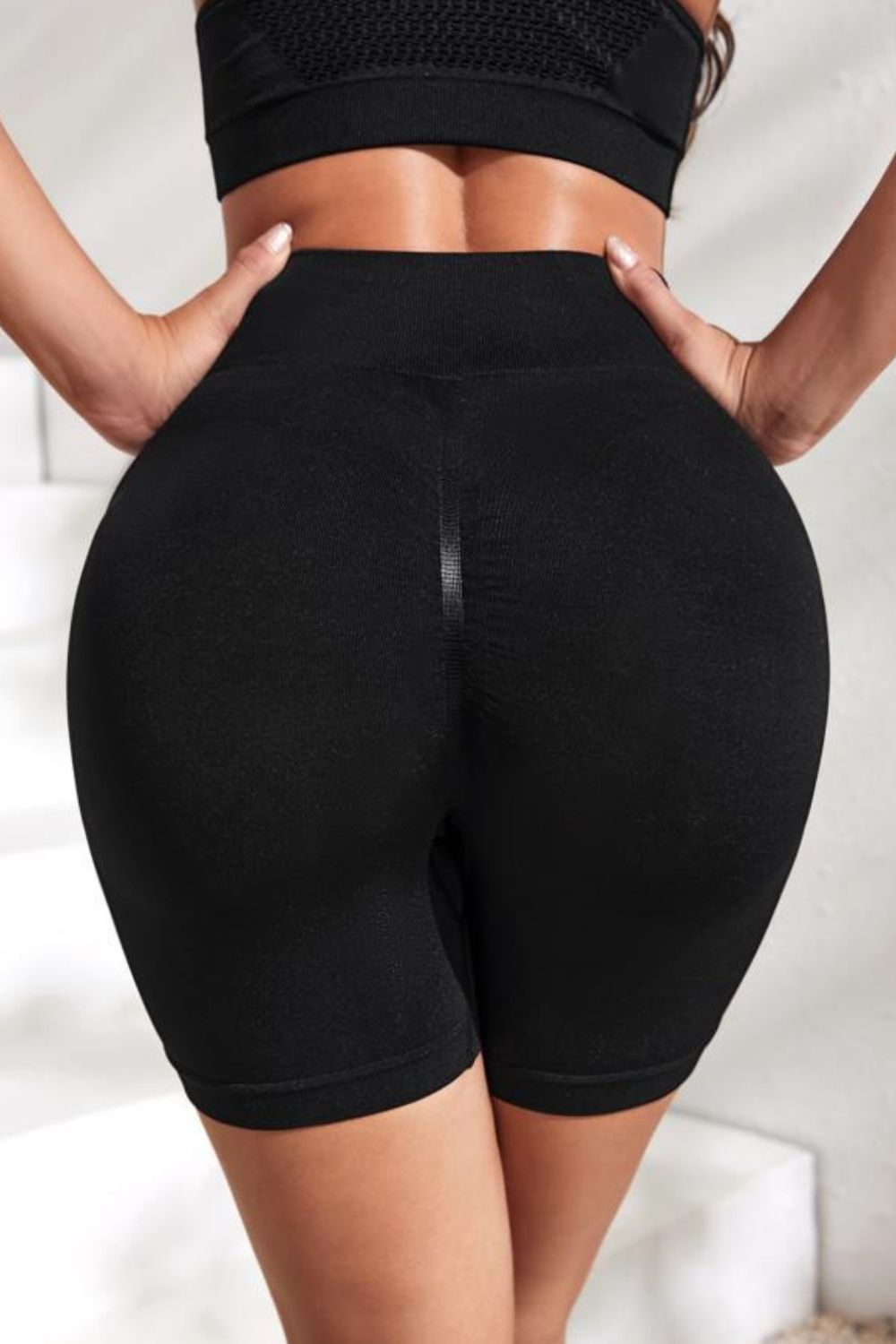 Slim Fit High Waistband Active Shorts Carauana Store