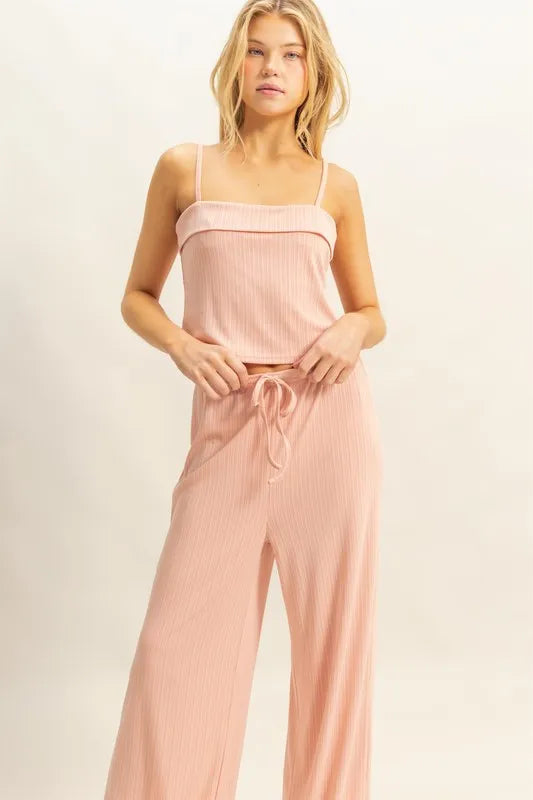 HYFVE Rib Knit Cami Top and Pants Set Carauana Store
