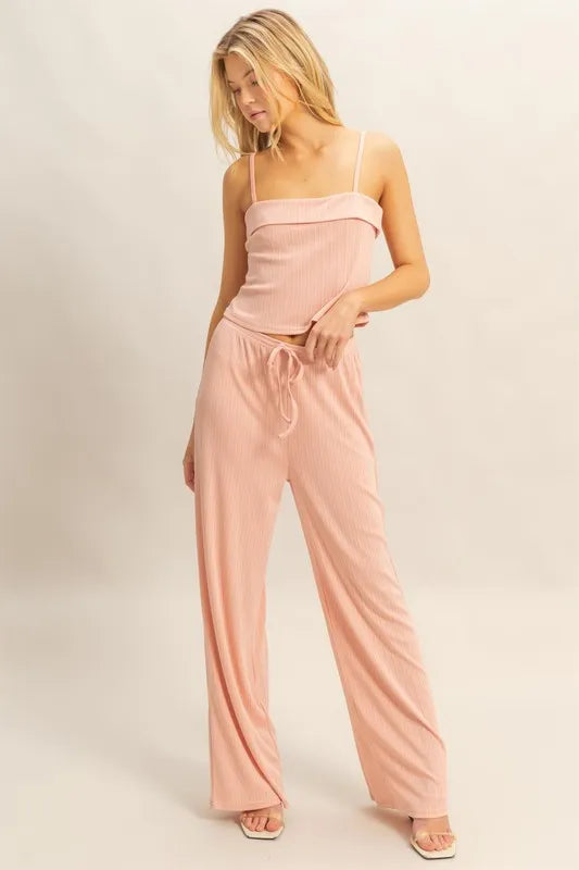 HYFVE Rib Knit Cami Top and Pants Set Carauana Store
