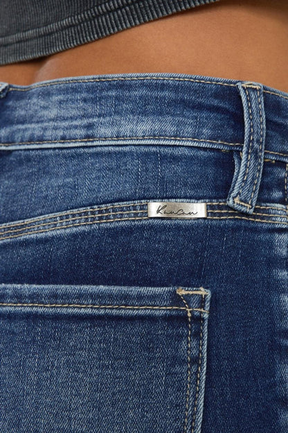 Kancan Full Size Cat's Whiskers Button Fly Denim Shorts Carauana Store