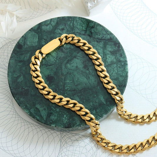 18K Gold-Plated Chain Necklace Carauana Store