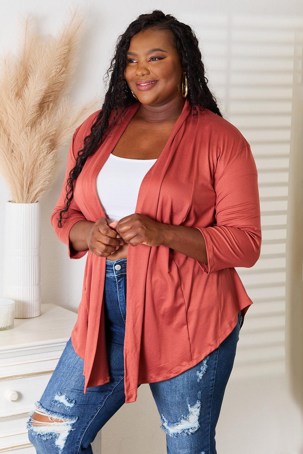 Culture Code Full Size Open Front Cardigan Carauana Store
