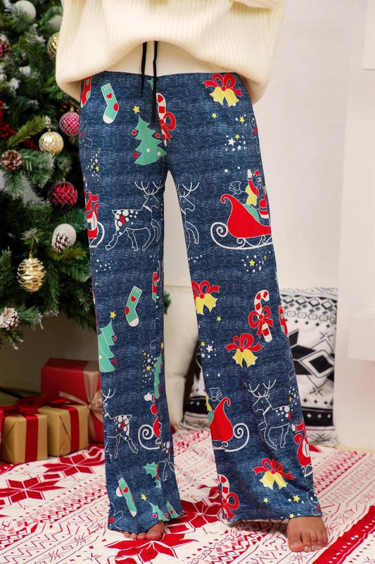 Christmas Straight Leg Pants Carauana Store