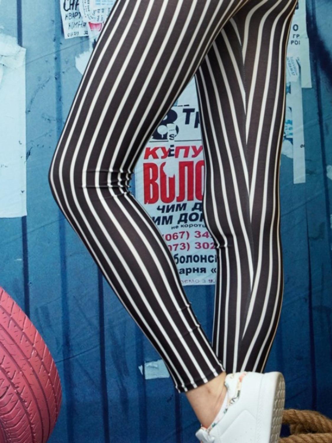 Printed High Waist Skinny Leggings Carauana Store
