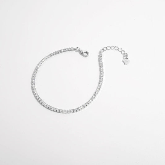 925 Sterling Silver Inlaid Zircon Bracelet Carauana Store